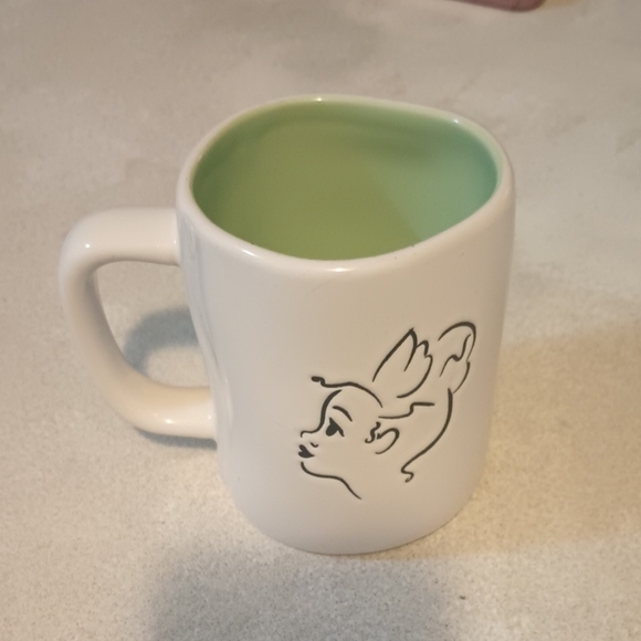 Rae Dunn/Disney Princess White Mug with Green Interior Princess and the Frog - Picture 1 of 8